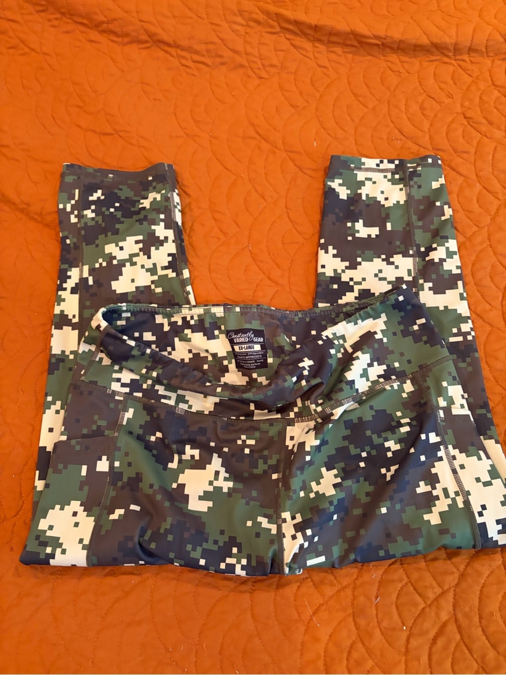 Constantly Varied Gear Kids' Digital Camo Leggings - Green, Black, Cream